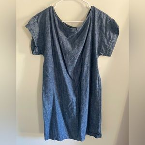 Ozma Chambray Short Sleeve Dress